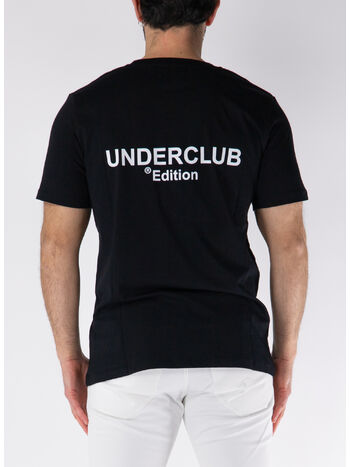 T-SHIRT GIROCOLLO A MANICHE CORTE, NERO, small
