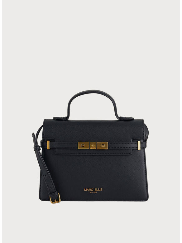 BORSA AROUND MEDIUM, BLACK / LIGHT GOLD, medium