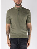 POLO IN MAGLIA A MANICHE CORTE, 591, thumb