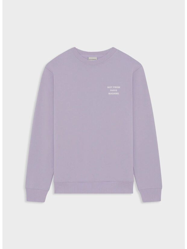 FELPA SLOGAN, LAVANDER, large