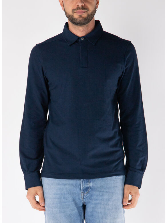 POLO TIBERE ICE COTTON, K89 BLUE DEPTH, medium