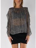 CAMICIA CON ROUCHES, 110 NERO, thumb
