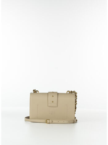BORSA LOVE ONE MINI, C50Q BEIGE/GRIGIO FUMO/ANTIQUE GOLD, small