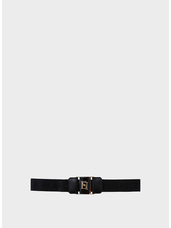 CINTURA CON FIBBIA IN METALLO, 110 NERO, medium