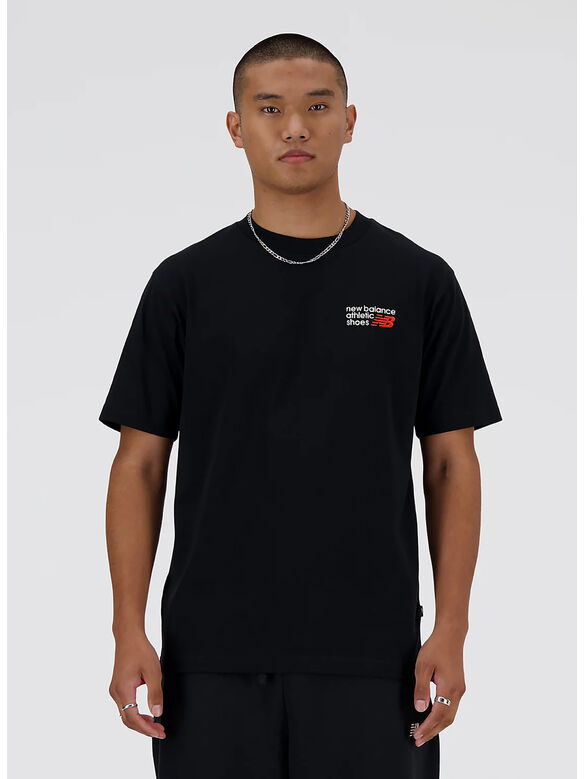 T-SHIRT ATHLETICS, BLACK, medium