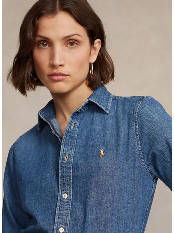 CAMICIA  IN DENIM, MERCED WASH, small