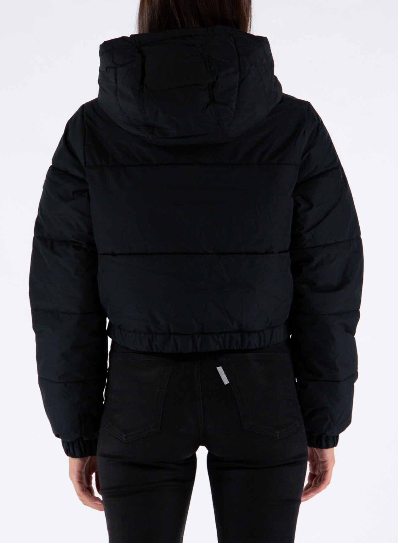 TOMMY HILFIGER GIUBBOTTO CROP IMBOTTITO Black | Selecteur