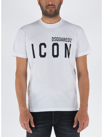 T-SHIRT ICON, 989 WHITE/BLACK, small