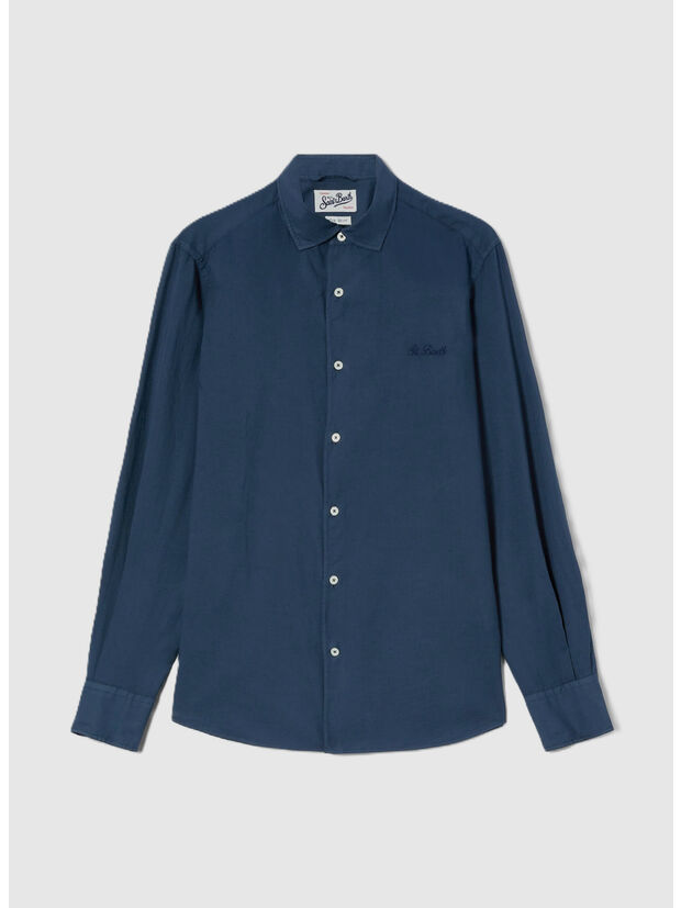 CAMICIA NAVY CHEMISE, 00097L 61 BLUE NAVY, large