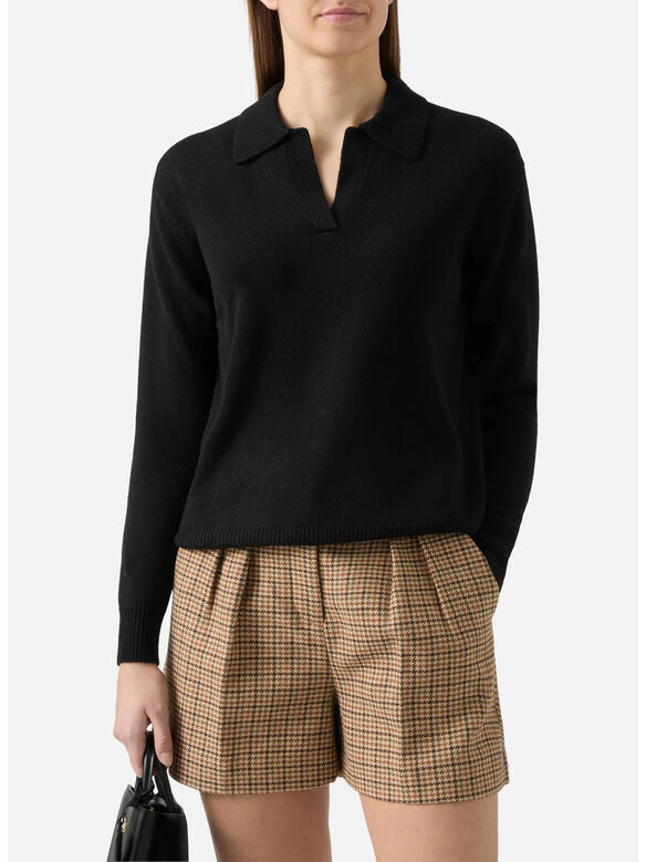 POLO EZE WOOL, 00037I 00BLACK, medium
