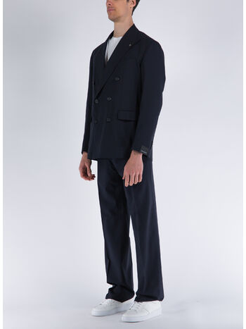 ABITO OVERSIZE DOPPIOPETTO, B1054 BLU, small