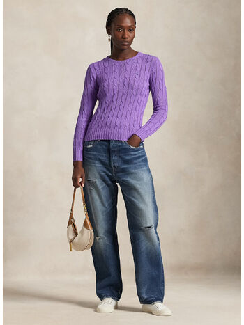 MAGLIONE GIROCOLLO JULIANNA, SPRING VIOLET, small