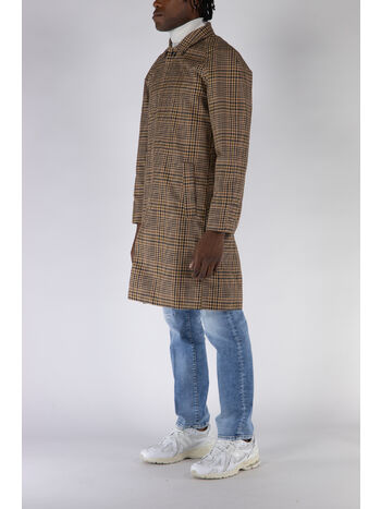 CAPPOTTO QUADRI, SABBIA, small