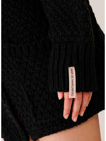 CARDIGAN IN MAGLIA, NERO, small
