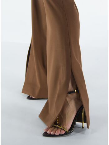 PANTALONE A CAMPANA THE VICTORIA WOOL, BRONZE, small