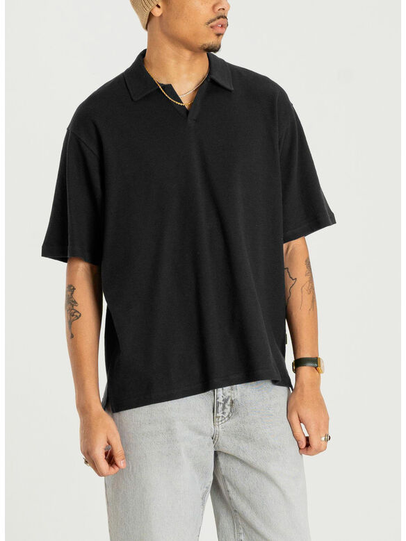POLO WBMOUL SENZA BOTTONI, 01 BLACK, medium