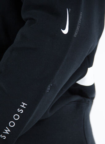 FELPA SPORTSWEAR SWOOSH, BLACKWHITE, small