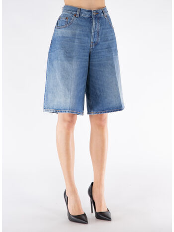 SHORTS IN DEMIN BECKY, L0833 PIANO BLUE, small