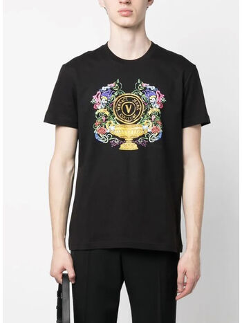 T-SHIRT V-EMBLEM GARDEN, 899 BLACK, small
