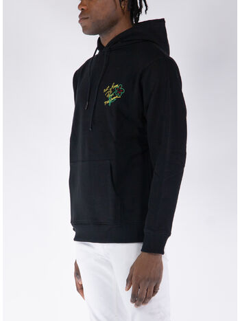 FELPA HOODIE SLOGAN ESQUISSE, BL BLACK, small