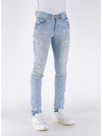 JEANS REGULAR, LQDP LIGHT WOMR LIGHT INDIGO  WITH QUILTED DESTROY, small