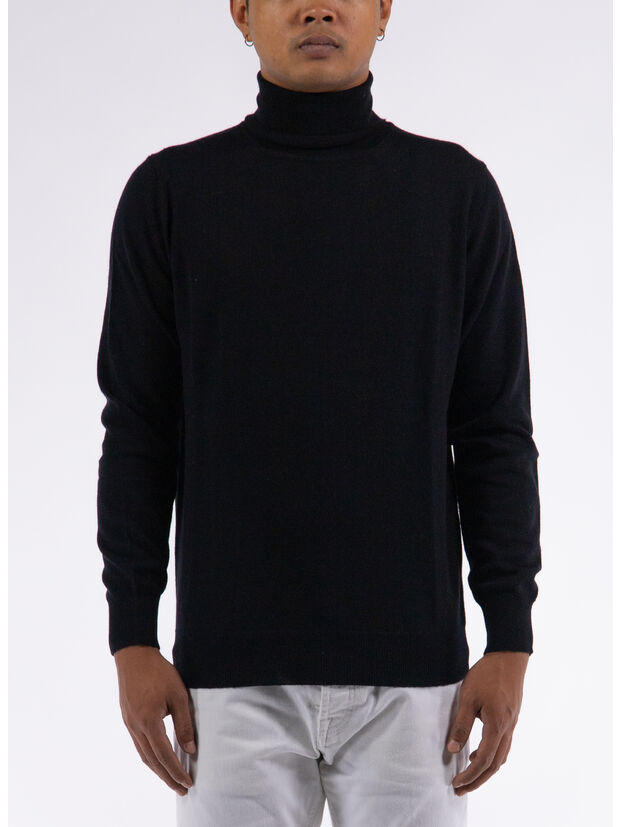 MAGLIONE DOLCEVITA RASATA, 13 NERO, large