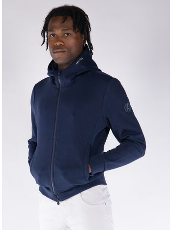 FELPA HOODIE YOJI FULL ZIP, 790 NAVY, small