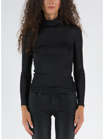 T-SHIRT MANICHE LUNGHE, 0002 NERO, small