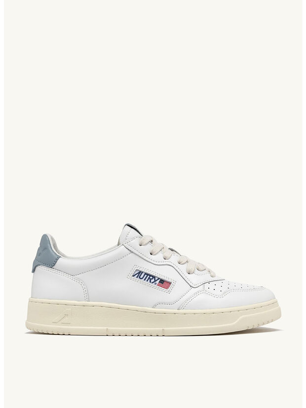 SCARPA MEDALIST LOW IN PELLE, LL79 LEAT/LEAT WHT/SLV BLUE, large