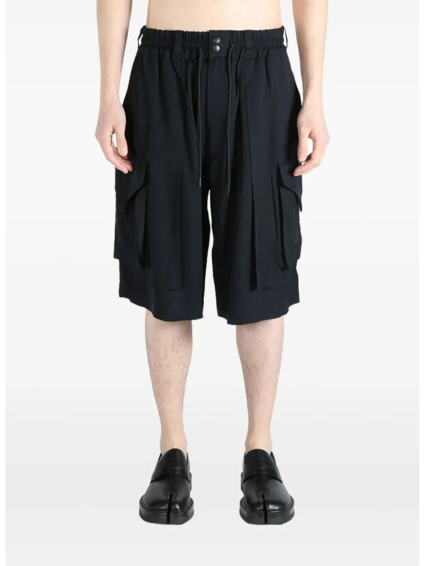 SHORT RAYON TWILL, BLACK, large