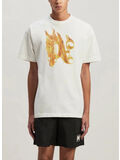 T-SHIRT BURNING MONOGRAM, 0376 OFF WHITE GOLD, thumb