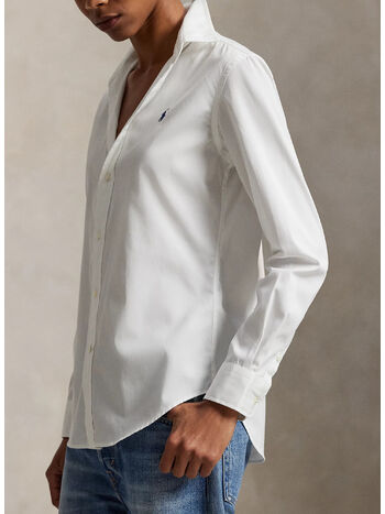 CAMICIA IN COTONE, WHITE, small