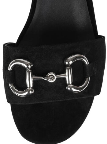 SANDALO TIMELESS, BLACK SUEDE, small