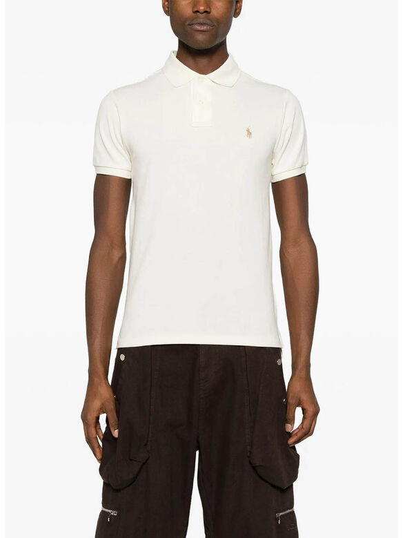 POLO CON RICAMO POLO PONY, PARCHMENT CREAM, medium