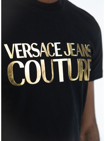 T-SHIRT LOGO V-EMBLEM, G89 BLACK/GOLD, small