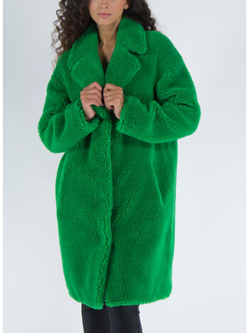 CAPPOTTO CAMILLE COCOON, 56000 BRIGHTGREEN, small