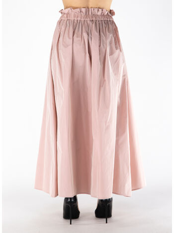 GONNA LUNGA CON VITA ELASTICIZZATA, 4040 ROSA, small