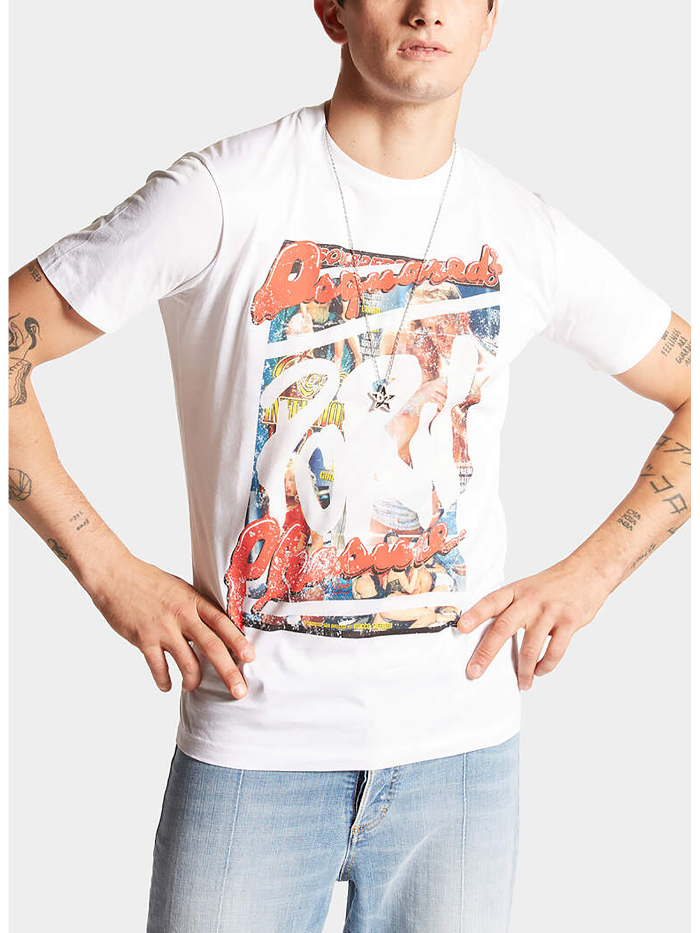 dsquared t-shirt rocco cool fit tee, uomo