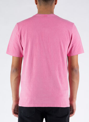 T-SHIRT ROLLING TV PIG. DYED, PINK, small