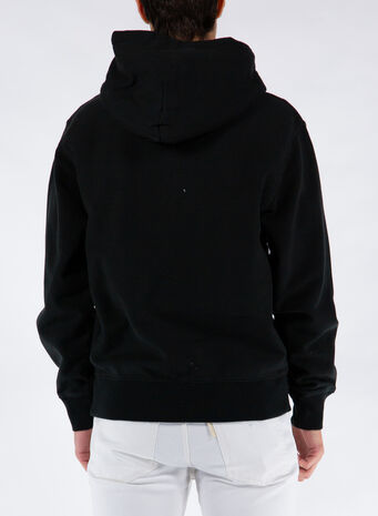 FELPA STOCK LOGO ZIP, BLACK, small