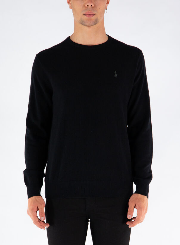 MAGLIONE IN LANA MERINO, POLOBLACK, large