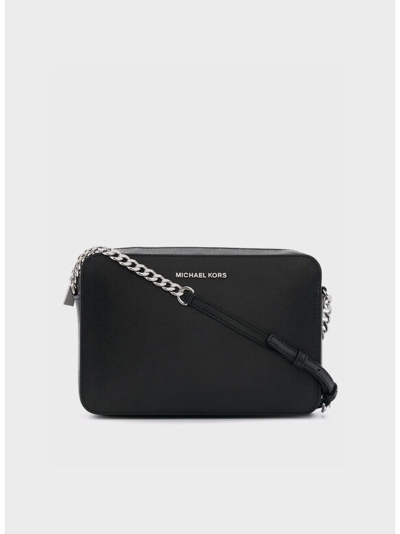 BORSA A TRACOLLA JET SET, 001 BLACK, medium