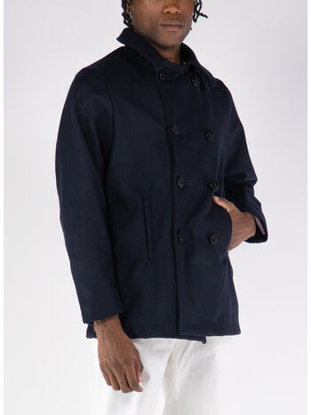 GIACCA PEACOAT, NAVY, small