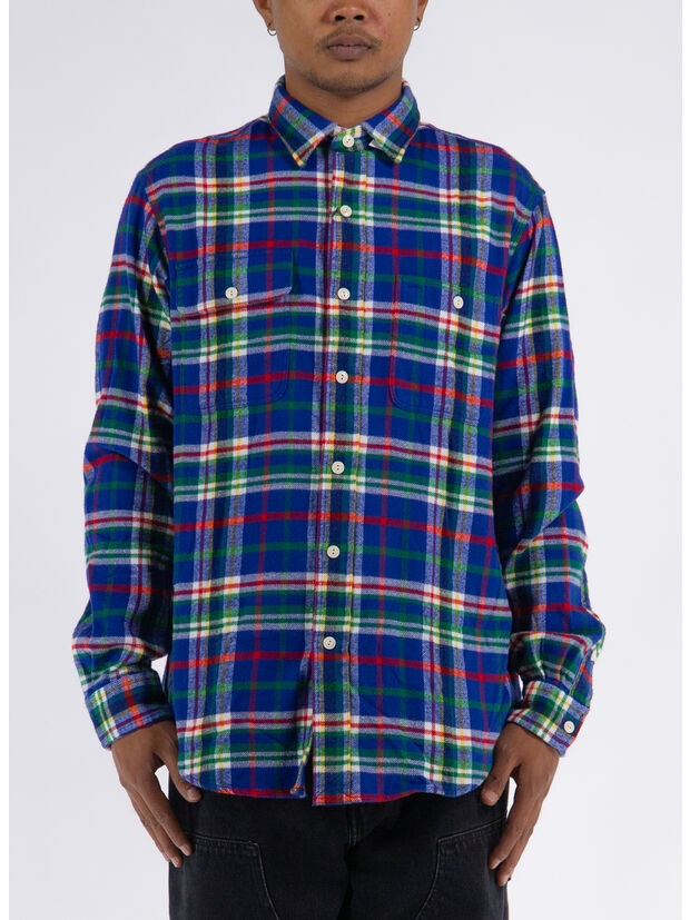 CAMICIA A QUADRI, 6162A ROYAL/WHITE MU, large