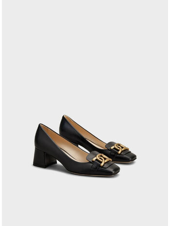 DÉCOLLETÉ KATE IN PELLE, B999 NERO, small