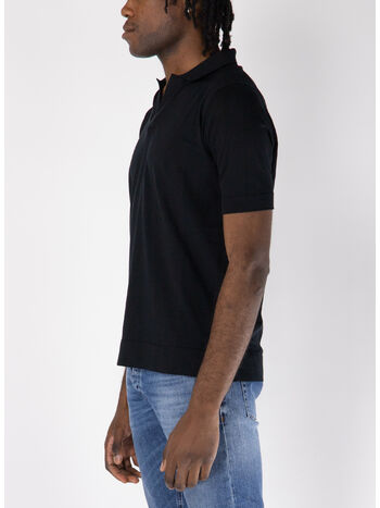 POLO SKIPPER SENZA BOTTONI, 990NERO, small