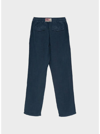 PANTALONE CALAIS, 00119L LINEN 61 BLUE NAVY, small