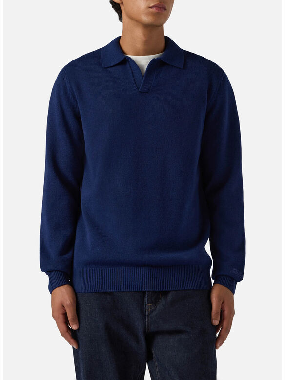 MC2COV0009M MAGLIONE COVENT WOOL, 00017I 61BLUENAVY, medium
