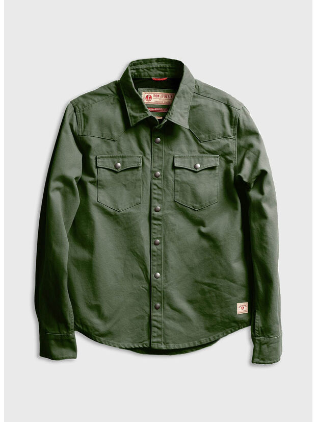 CAMICIA FENCELINE, OLIVE, large