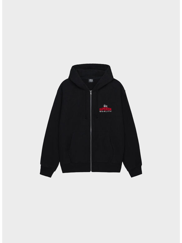 FELPA FULL ZIP SUPERIOR QUALITY, 0001 BLACK, medium
